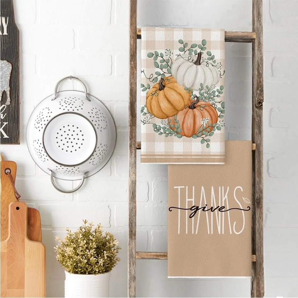 Fall kitchen towels